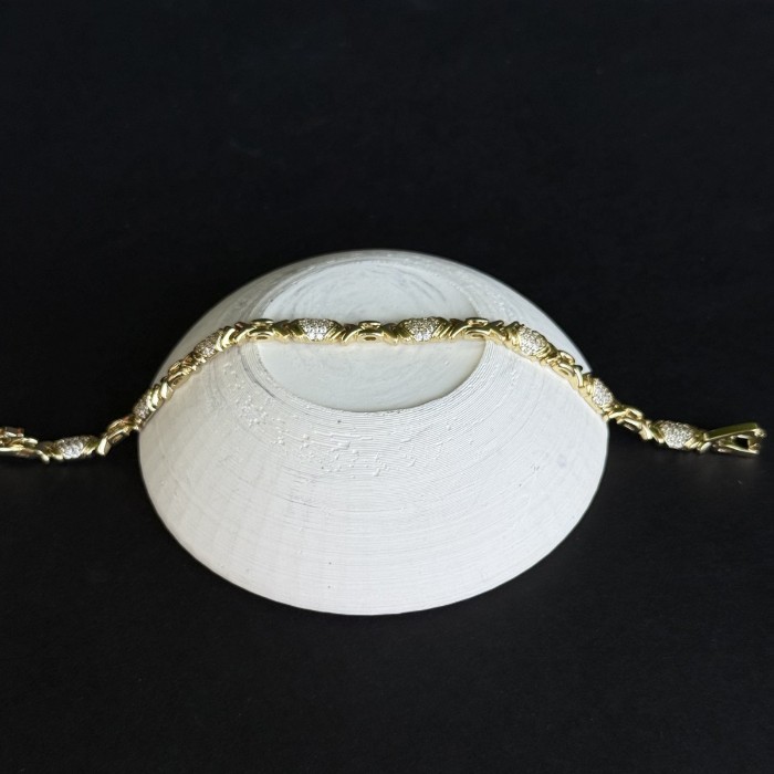 Geometrik Taşlı Tasarım Xuping  resmi