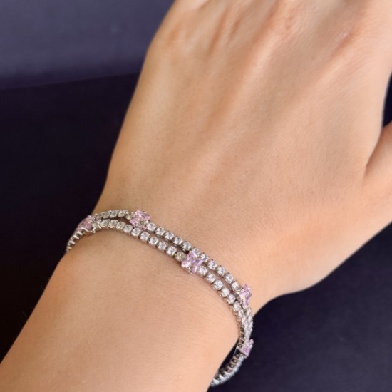 Pembe Taşlı Bileklik resmi