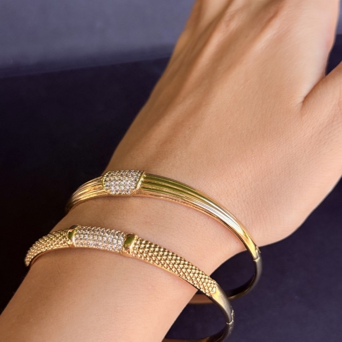 Taşlı Kelepçe Bilezik (Klasik) Xuping  resmi