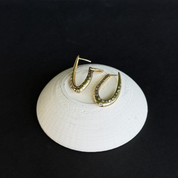 Damla Formlu Renkli Küpe resmi