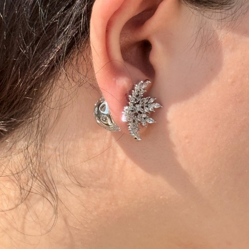 Taşlı Kalp/ 🍓 Küpe resmi