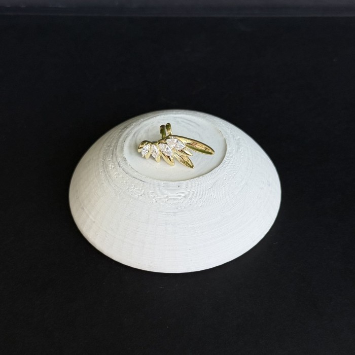 Melek Kanadı Kıkırdak Küpe (gold) resmi