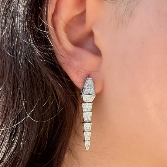 Yılan Kuyruğu Spiral Küpe resmi