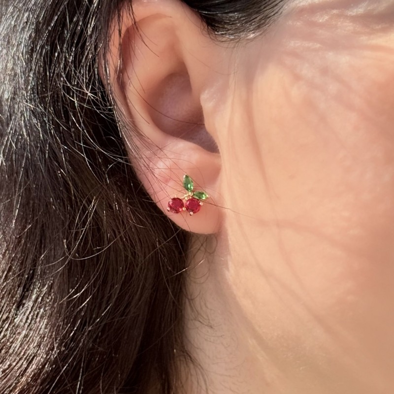 Kiraz Figürlü Küpe resmi