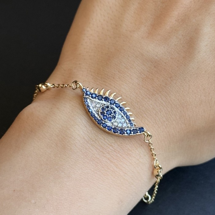 Nazar Boncuklu Gold Bileklik resmi