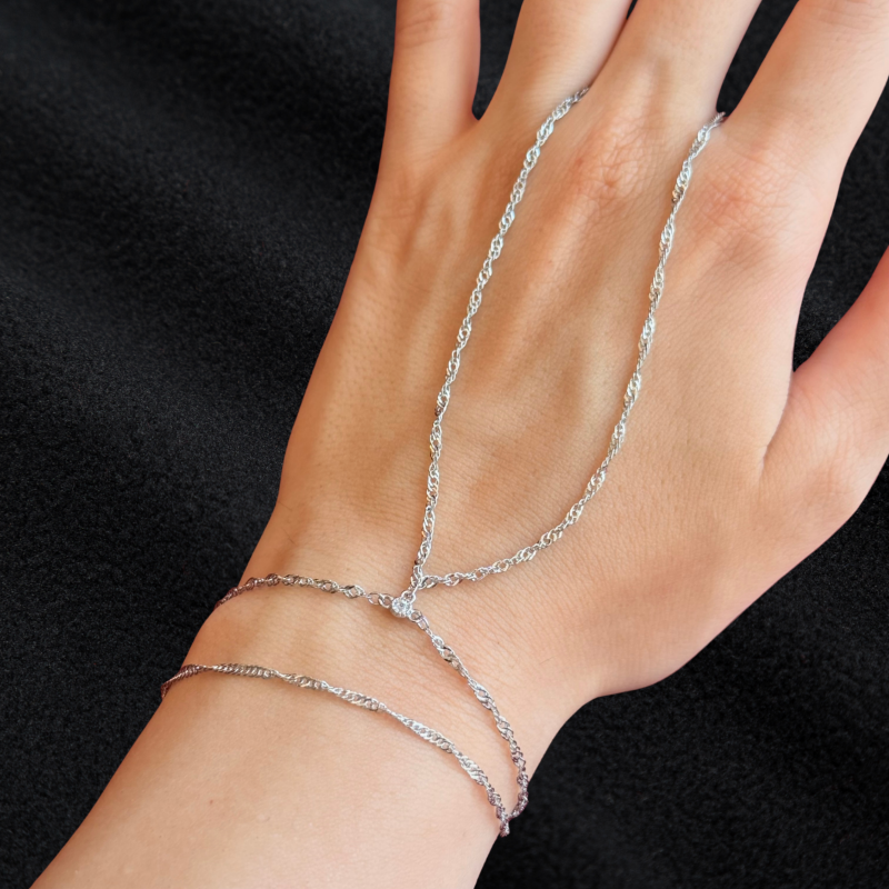 Mini Tek Taş Silver Renk Şahmeran resmi