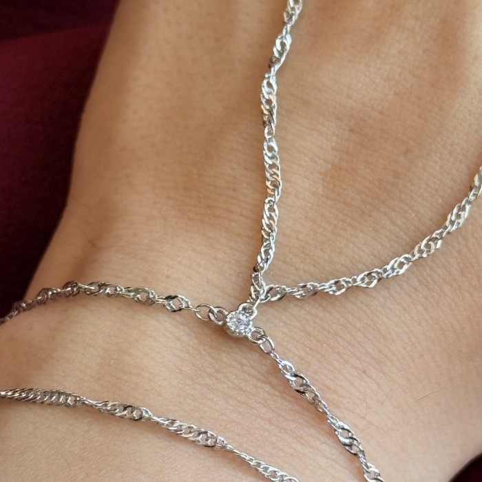 Mini Tek Taş Silver Renk Şahmeran resmi