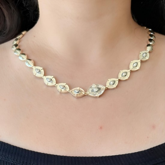 Göz Detaylı Kolye: Farklı ve Şık Bir Dokunuş resmi