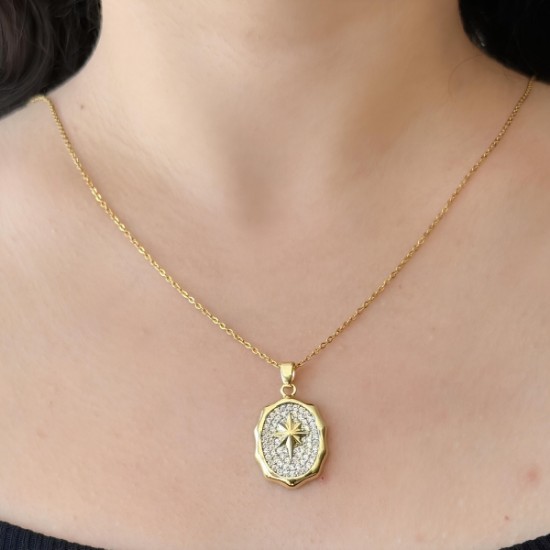 Kutup Yıldızı Kolye: Işıltılı ve İlham Verici Şıklık resmi