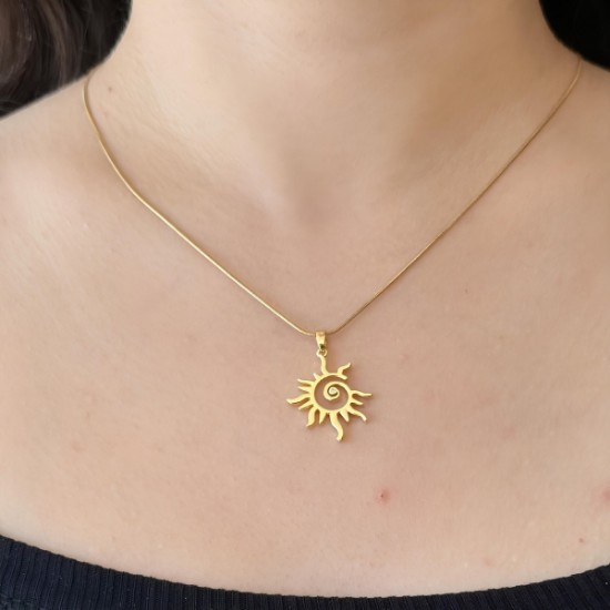 Güneş Kolye: Işıltılı ve Enerjik Şıklık resmi