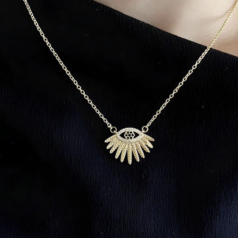 Göz Detaylı Kolye: Anlamlı ve Zarif Şıklık resmi