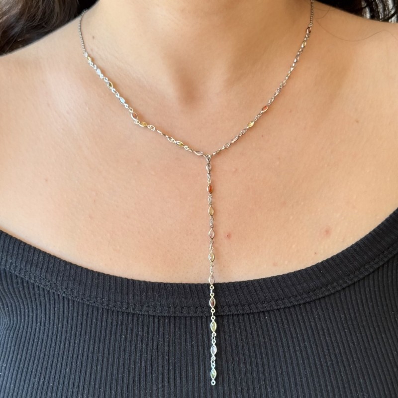 Renkli Y Kolye – Tarzına Renk Kat! resmi