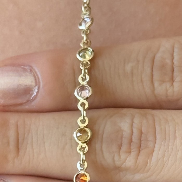 Renkli Y Kolye- Minimal zarafet resmi