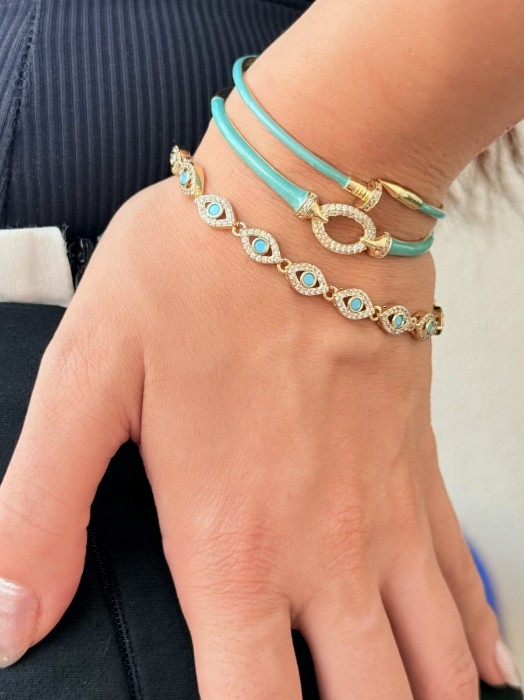 Turkuaz Çivi Bilezik resmi