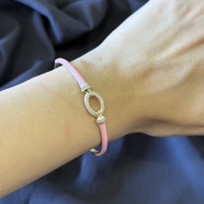 Pembe  Oval Bilezik resmi