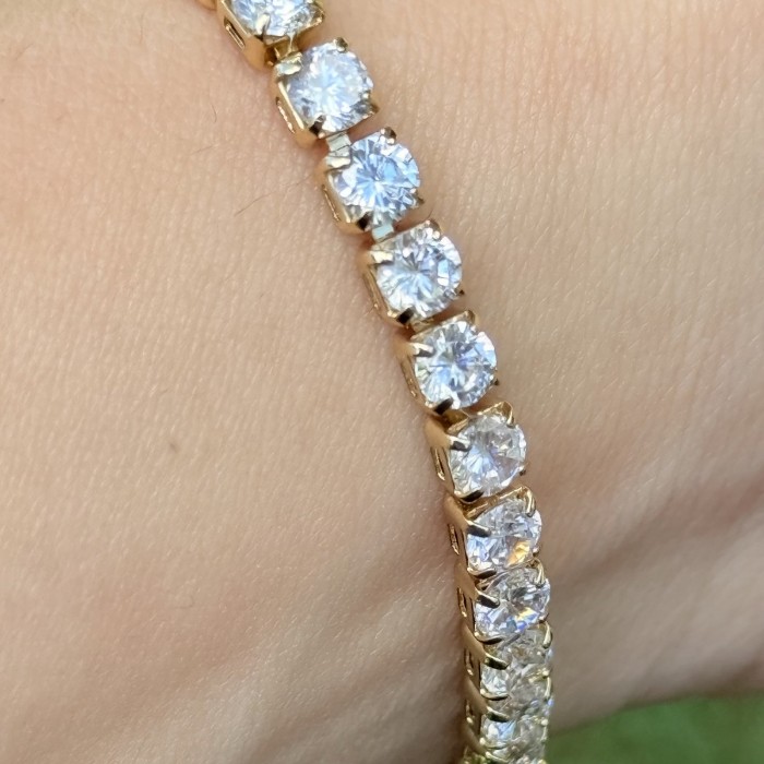 Klasik Tek Sıra Taşlı Bileklik resmi