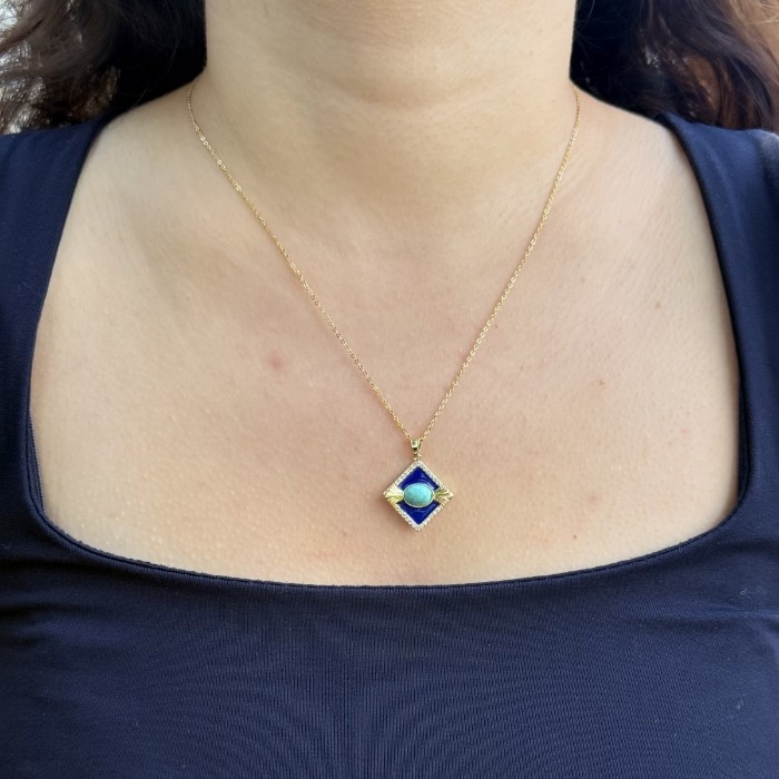 Gece ve Güneş Kolye  resmi