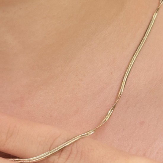 İnce Yılan Formlu Zincir  resmi