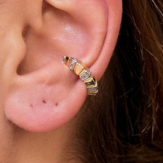 Geometrik İki Renk Kıkırdak resmi