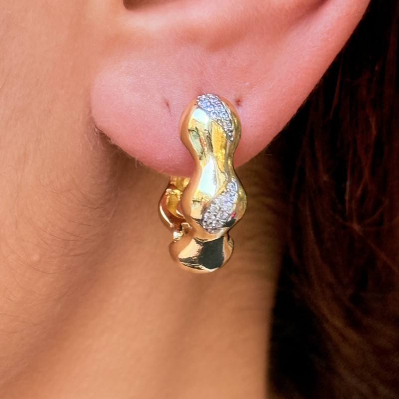 Dalgalı Form Küpe resmi