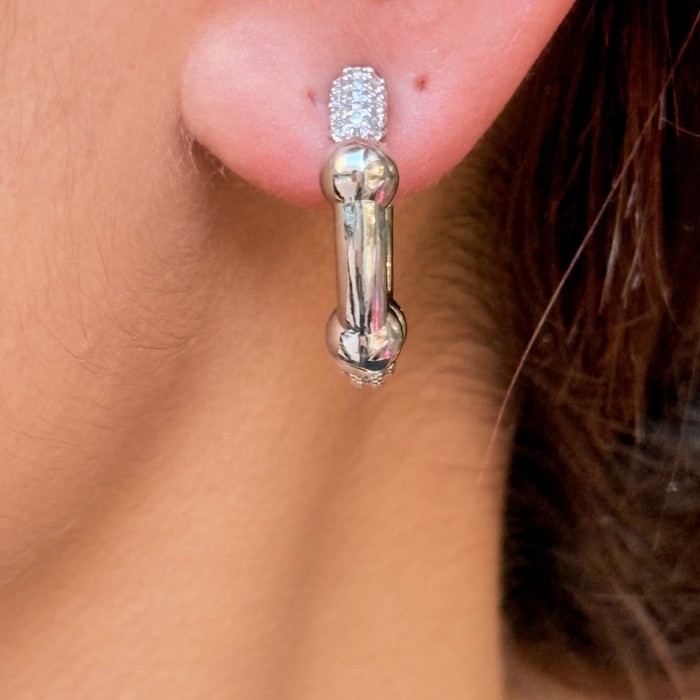 Metal Form Küpe resmi