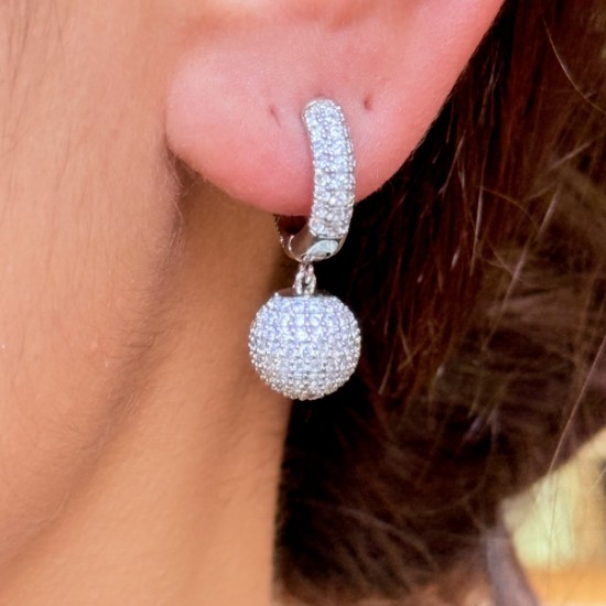 Küreli Taşlı Küpe resmi