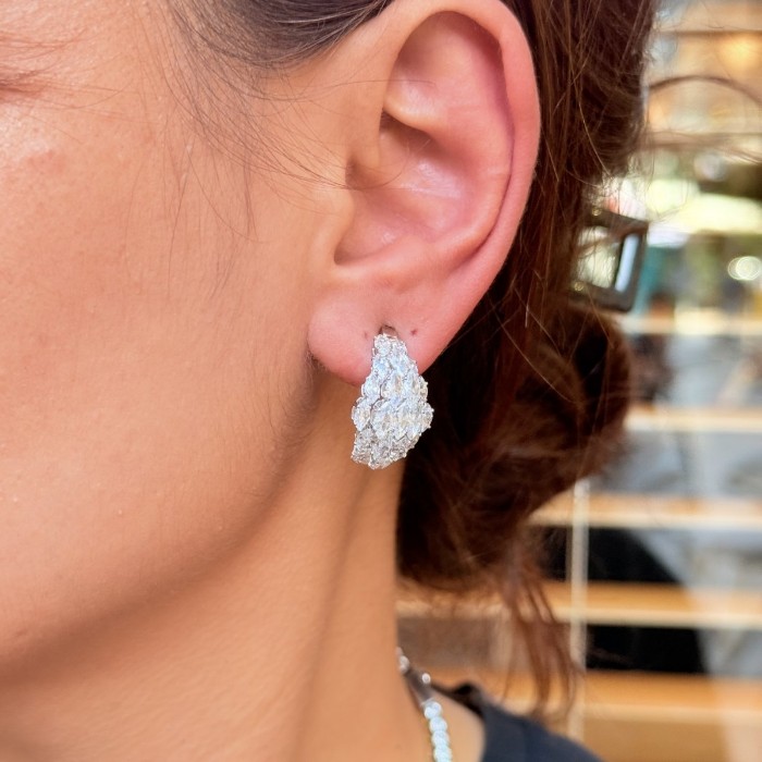 Taşlı Damla Küpe resmi