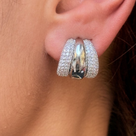 Üçlü Halka Küpe resmi