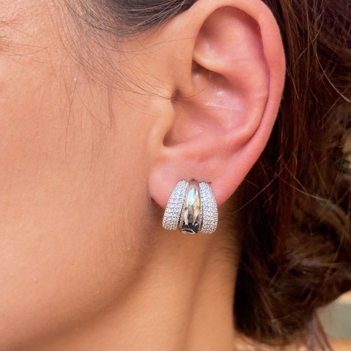 Üçlü Halka Küpe resmi