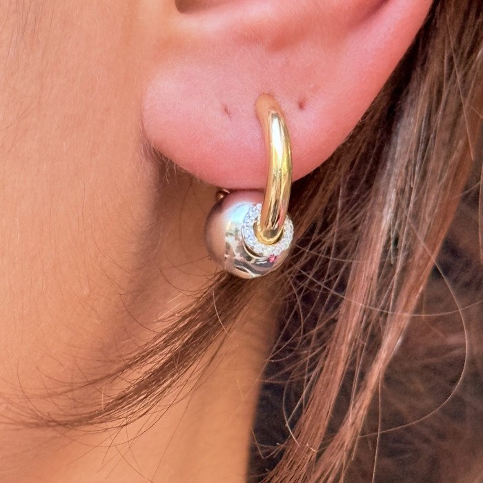 Küre Form Küpe resmi