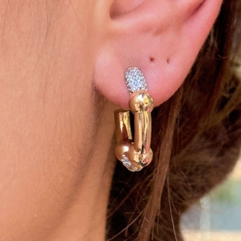 Zincir Detay Küpe resmi