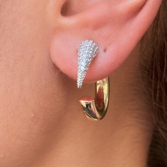 Çift Uçlu Minimal Küpe resmi