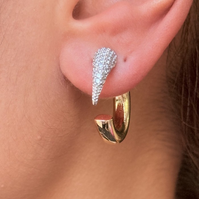 Çift Uçlu Minimal Küpe resmi