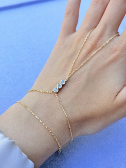 Üç Taşlı Altın Şahmeran resmi