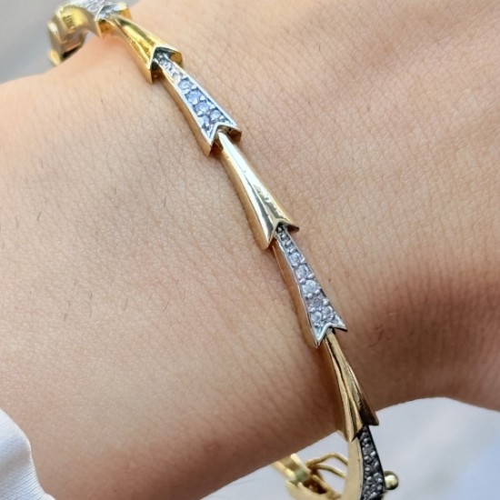 İkili Renkli Dikenli Bileklik resmi