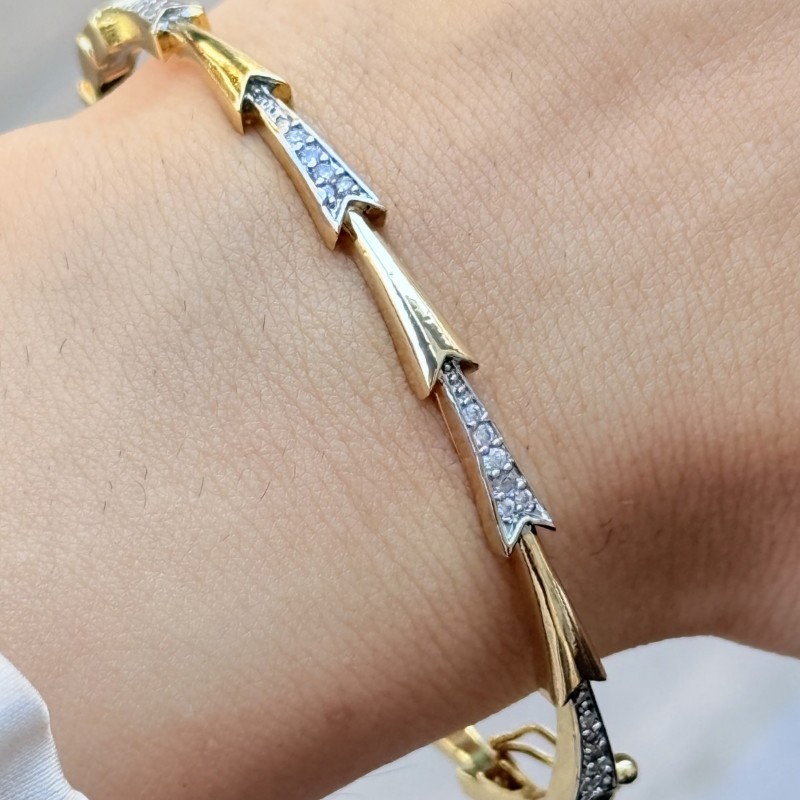 İkili Renkli Dikenli Bileklik resmi