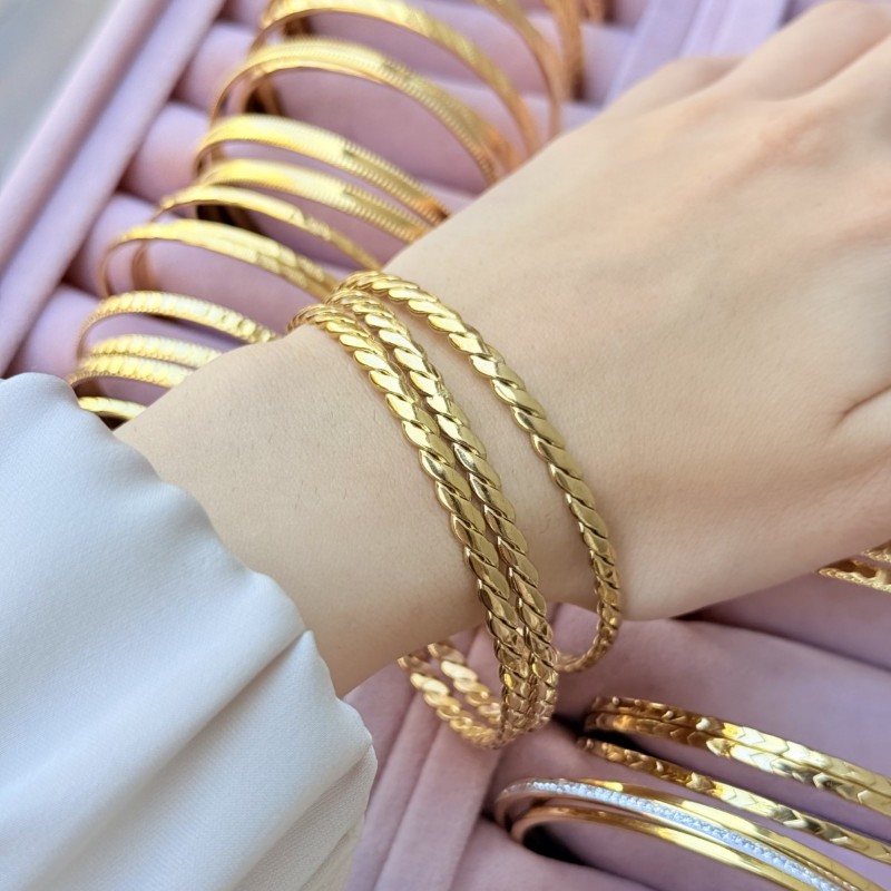 Örgü Desenli Ajda Bileklik resmi