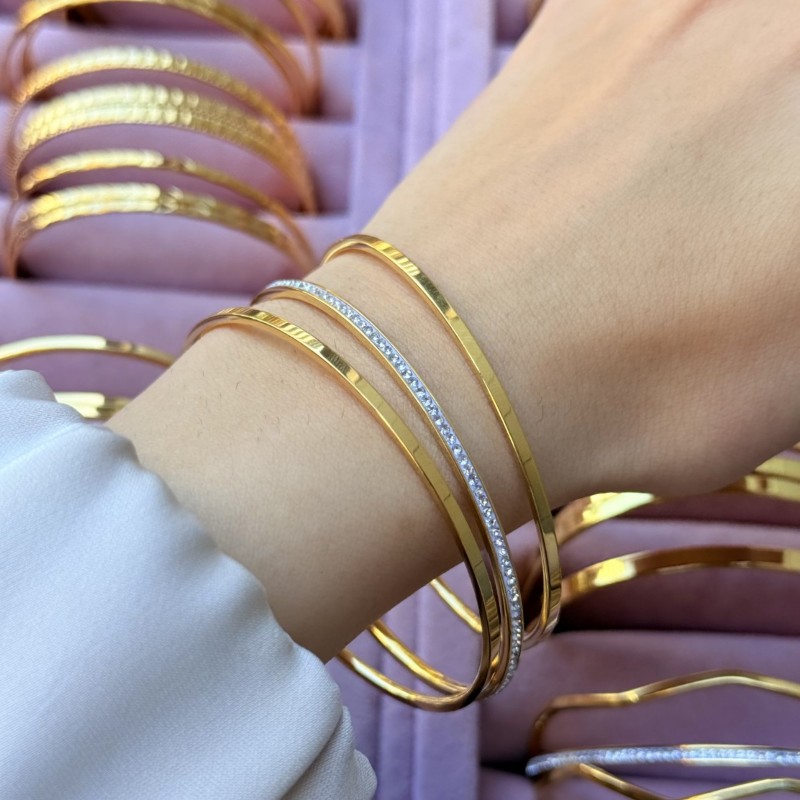 Taşlı İnce Ajda Bileklik resmi