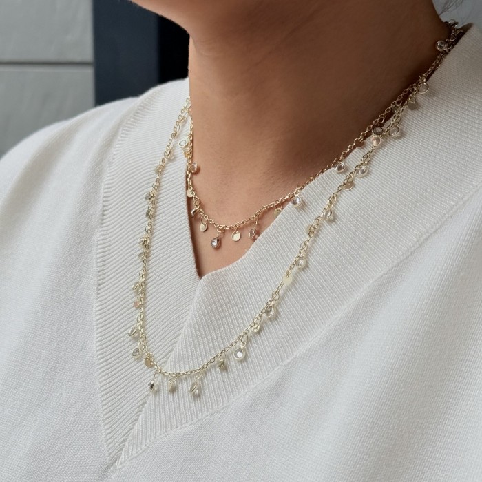 Çift Katlı Sallantılı Kolye resmi