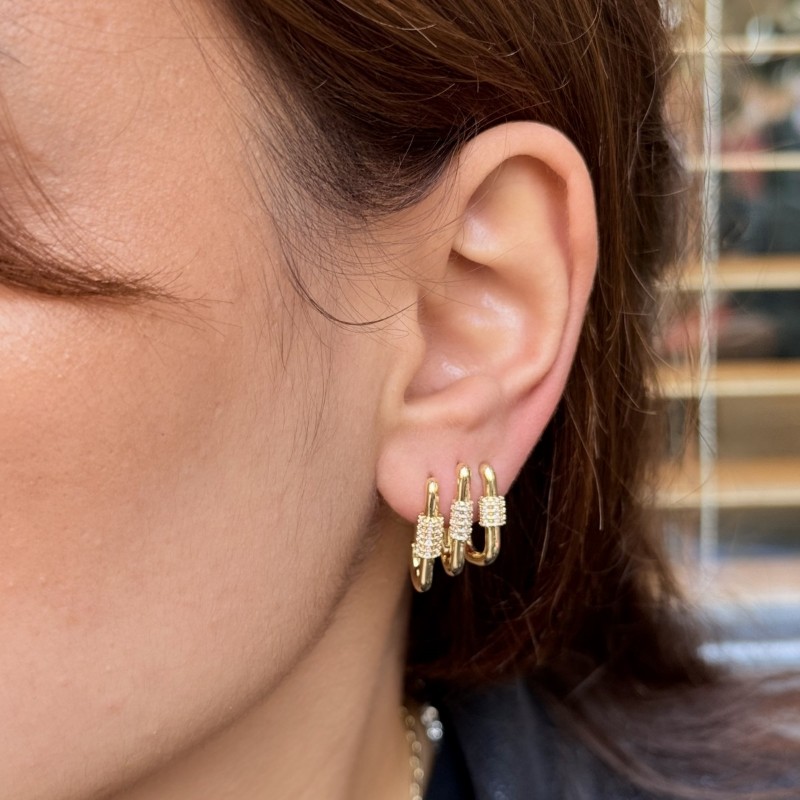 Üç Halkalı Küpe (Altın) resmi