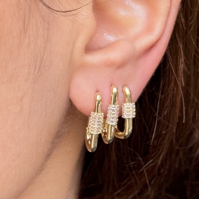 Üç Halkalı Küpe (Altın) resmi