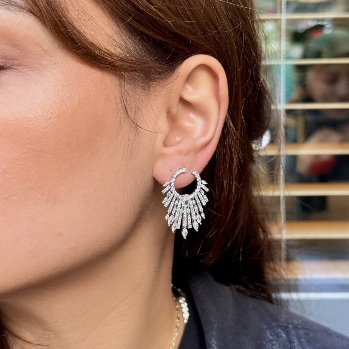 Işıltı Halkası Küpe (Gümüş) resmi