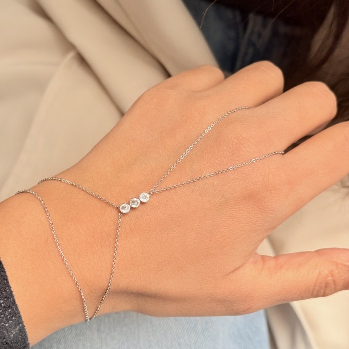 Üç Taşlı Şahmeran (Gümüş) resmi