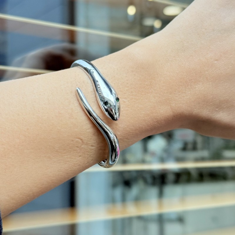 Gümüş Yılan Bileklik resmi