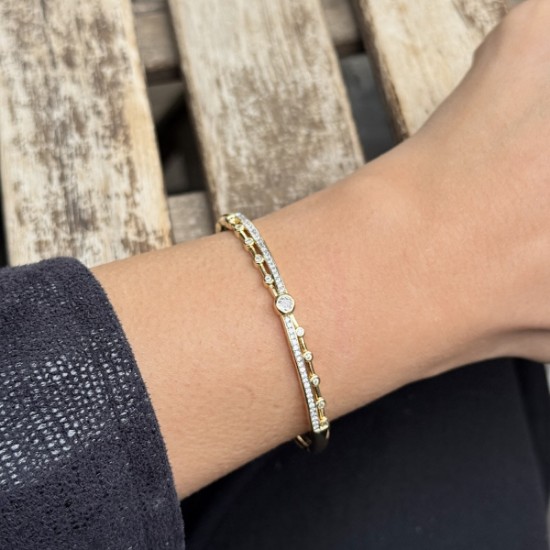 Altın Taşlı İnce Bileklik resmi