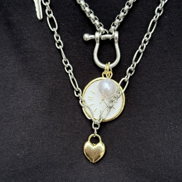 Karışık Zincirli Kolye Seti resmi