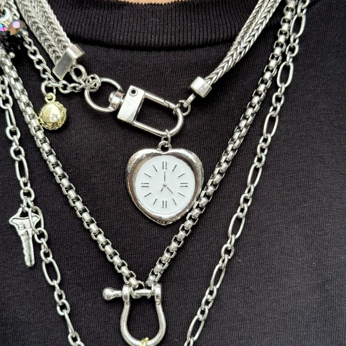 Karışık Zincirli Kolye Seti resmi