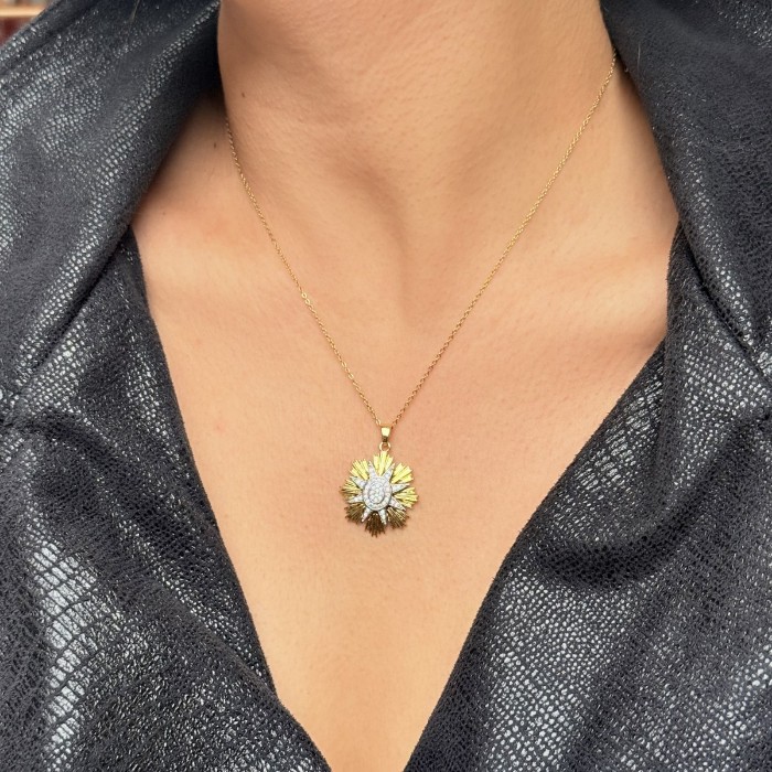 Güneş Yıldızı Kolye – Gold resmi