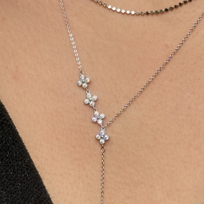 Yıldız Dizilimli Kolye – Gümüş resmi