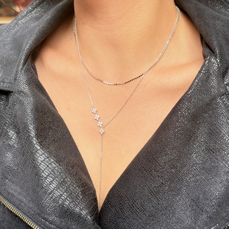 Yıldız Dizilimli Kolye – Gümüş resmi